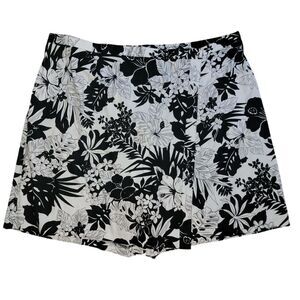 Maggie Sweet Tropical Floral Print Wrap Skort Size 3x